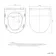 Orlando Rimless Fully Back to Wall Close Coupled Corner Toilet With Soft Close Slim Seat