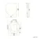 Hudson Traditional Back To Wall Toilet With Inky Blue Wooden Seat - Brushed Brass Hinges