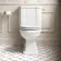 Enid Traditional Close Coupled Toilet With Gloss White Wooden Seat