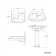 Hudson Traditional High-Level Toilet With Inky Blue Seat & Pedestal Basin - Single Tap Hole