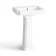 Hudson Traditional Close Coupled Toilet & Pedestal Basin Set - Single Tap Hole