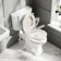 Hudson Traditional Toilet With Chalk White Seat & Pedestal Basin Set - Double Tap Hole