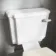 Hudson Traditional Toilet With Chalk White Seat & Pedestal Basin Set - Double Tap Hole