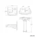 Hudson Traditional Low-Level Toilet With Midnight Green Seat & Pedestal Basin - Single Tap Hole