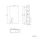 Harper Gloss White Wall Hung Cabinet 600x300mm - Brushed Brass Accents
