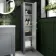 Bermuda Dove Grey Floor Standing Tall Cabinet 1500x350mm - Brushed Brass Accents