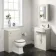 Chalk White Mirror Cabinet 700x500mm - Brushed Brass Accents