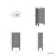 Bermuda Dove Grey Cloakroom Basin Vanity 400mm