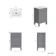 Bermuda Dove Grey Basin Vanity 500mm
