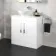 Avon Gloss White Vanity with Marble Top & Oval Counter Top Basin 800mm