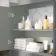 Avon Stone Grey Vanity with Marble Top & Curved Counter Top Basin 800mm
