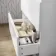 Trent Gloss White Vanity Drawer with Marble Top & Oval Counter Top Basin 800mm