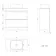 Trent Gloss White Vanity Drawer with Marble Top & Curved Counter Top Basin 800mm