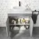 Trent Stone Grey Vanity with Marble Top & Curved Counter Top Basin 800mm