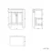 Bermuda Dove Grey Vanity with Marble Top & Curved Counter Top Basin 600mm
