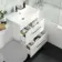 Avon Gloss White Basin Drawer Vanity and Back To Wall Toilet Unit 1100mm - Excludes Toilet