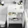 Avon Gloss White Combination Vanity Basin and Atlanta Toilet 1100mm - Right Handed