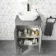 Trent Stone Grey Cabinet 600mm - Excludes Counter Top Basin
