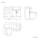 Harper Gloss White Combination Vanity Basin and Atlanta Toilet 1200mm - Right Handed