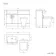 Harper Stone Grey Combination Vanity Basin and Atlanta Toilet 1200mm - Left Handed