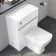 Foster Gloss White Back To Wall Unit and Atlanta Toilet