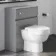 Foster Stone Grey Back To Wall Unit and Seattle Toilet