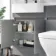 Foster Stone Grey Combination Vanity Basin and Atlanta Toilet 1200mm - Left Handed