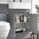 Foster Stone Grey Combination Vanity Basin and Seattle Toilet 1200mm - Right Handed