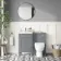 Bermuda Traditional Dove Grey Slimline Back To Wall Unit and Seattle Toilet