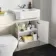 Monaco Chalk White Combination Vanity Traditional Basin with Marble Top & Atlanta Toilet 1200mm