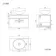 Avon Gloss White Wall Hung Drawer Vanity with Oval Counter Top Basin 600mm - Black Accents