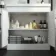 Avon Gloss White Basin Vanity and Back To Wall Unit 1300mm - Black Accents