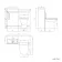 Avon Stone Grey Combination Vanity Basin and Aruba Toilet 950mm