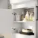 Harper Gloss White Vanity with Semi Recessed Basin 600mm - Black Accents