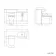 Harper Gloss White Combination Vanity Basin and Aruba Toilet 1200mm - Black Accents - Right Handed