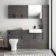 Harper Charcoal Elm Combination Vanity Basin and Atlanta Toilet 1500mm - Black Accents
