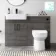 Harper Charcoal Elm Combination Vanity Basin with Marble Top & Miami Toilet 1200mm - Black Accents