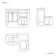 Bermuda Dove Grey Combination Vanity Basin and Hudson Toilet with Wooden Seat 1100mm