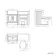 Monaco Dove Grey Combination Vanity Traditional Basin and Hudson Toilet with Wooden Seat 1200mm