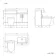 Harper Charcoal Elm Combination Vanity Basin and Boston Toilet 1200mm - Black Accents - Right Handed