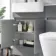 Foster Stone Grey Combination Vanity Basin with Marble Top & Boston Toilet 1200mm