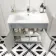 Bermuda Dove Grey Combination Vanity Basin and Boston Toilet 1300mm