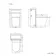 Bermuda Traditional Graphite Grey Slimline Back To Wall Unit and Boston Toilet