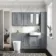 Monaco Dove Grey Combination Vanity Basin and Boston Toilet 1500mm