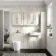 Monaco Chalk White Combination Vanity Basin and Boston Toilet 1500mm