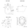 Monaco Graphite Grey Combination Vanity Basin with Marble Top and Boston Toilet 1500mm