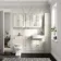 Monaco Chalk White Combination Vanity Basin and Hudson Toilet with Wooden Seat 1500mm