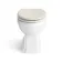 Monaco Chalk White Combination Vanity Basin and Hudson Toilet with Wooden Seat 1500mm