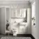 Monaco Chalk White Combination Vanity Traditional Basin and Hudson Toilet with Wooden Seat 1200mm