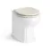 Monaco Chalk White Combination Vanity Traditional Basin with Marble Top & Hudson Toilet with Wooden Seat 1500mm
